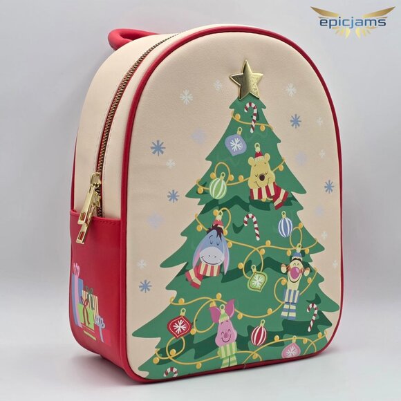 Disney Winnie The Pooh Christmas Ornament Mini Backpack